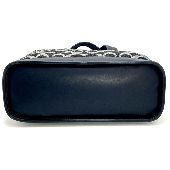 *RARE* Vintage Coach! 🖤 2000 Wool & Leathered Tote - Picture 13 of 15